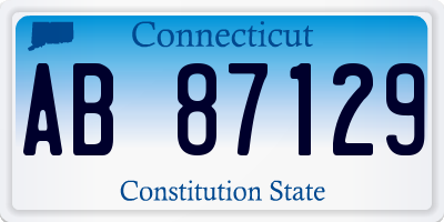 CT license plate AB87129