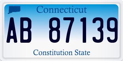 CT license plate AB87139