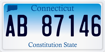 CT license plate AB87146