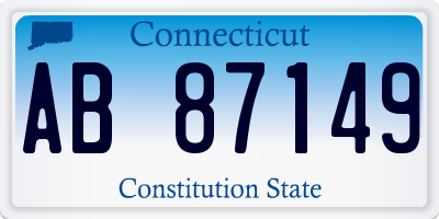 CT license plate AB87149