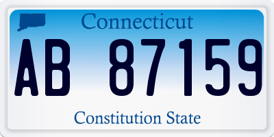 CT license plate AB87159