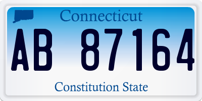 CT license plate AB87164