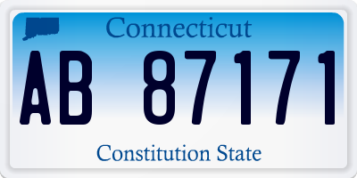 CT license plate AB87171