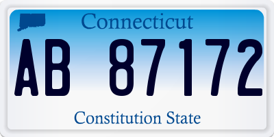 CT license plate AB87172