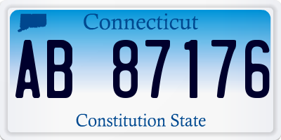 CT license plate AB87176