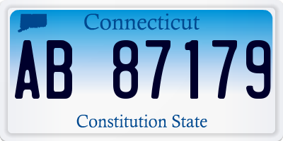 CT license plate AB87179