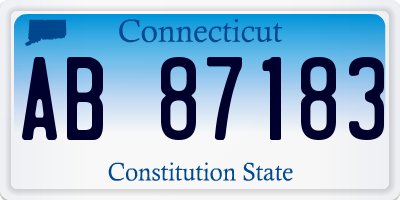 CT license plate AB87183