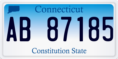 CT license plate AB87185