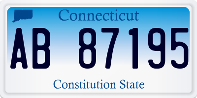 CT license plate AB87195