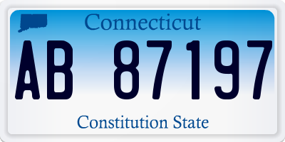 CT license plate AB87197