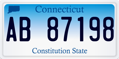 CT license plate AB87198