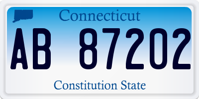 CT license plate AB87202