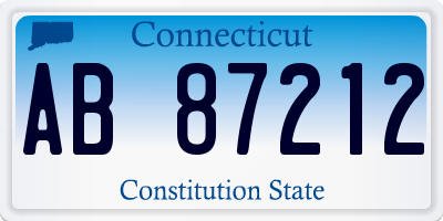 CT license plate AB87212