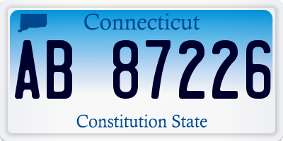 CT license plate AB87226