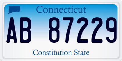 CT license plate AB87229