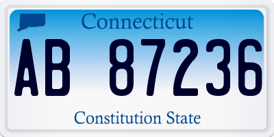 CT license plate AB87236