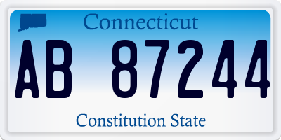 CT license plate AB87244
