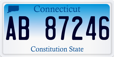 CT license plate AB87246
