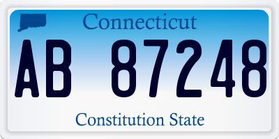 CT license plate AB87248