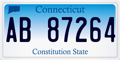 CT license plate AB87264