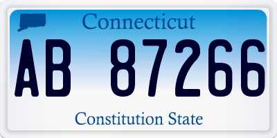 CT license plate AB87266