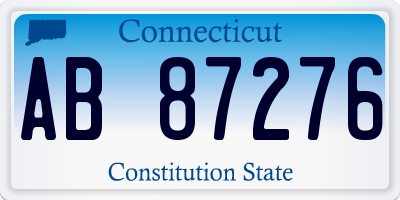 CT license plate AB87276