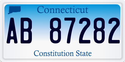 CT license plate AB87282