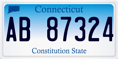 CT license plate AB87324