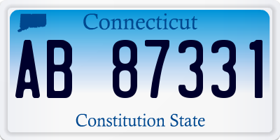 CT license plate AB87331