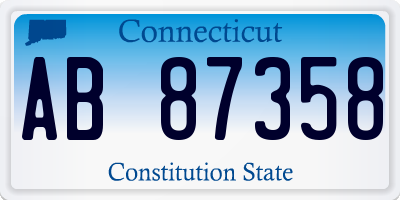 CT license plate AB87358