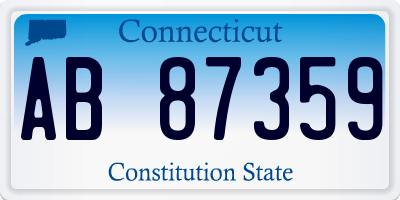 CT license plate AB87359