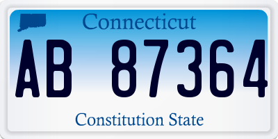 CT license plate AB87364