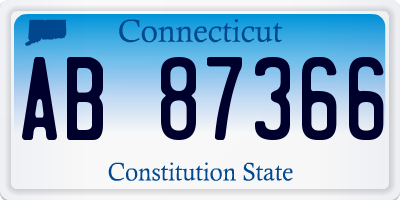 CT license plate AB87366