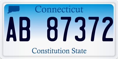 CT license plate AB87372