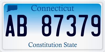 CT license plate AB87379