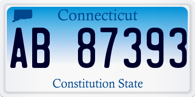 CT license plate AB87393