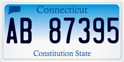 CT license plate AB87395
