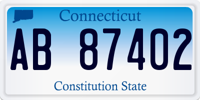 CT license plate AB87402