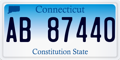 CT license plate AB87440