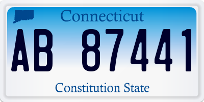 CT license plate AB87441