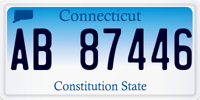 CT license plate AB87446