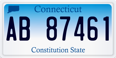 CT license plate AB87461