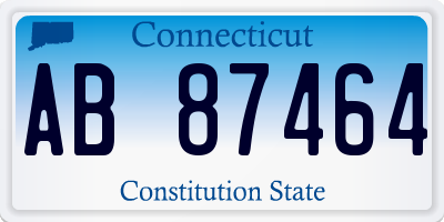 CT license plate AB87464