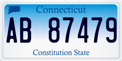 CT license plate AB87479