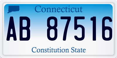 CT license plate AB87516