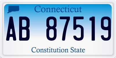 CT license plate AB87519