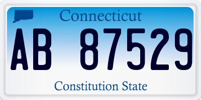 CT license plate AB87529