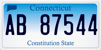 CT license plate AB87544