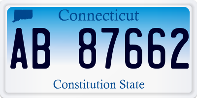 CT license plate AB87662