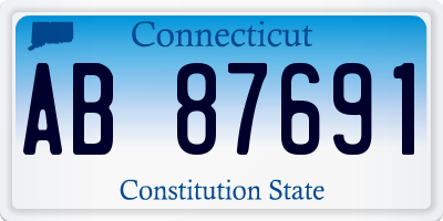 CT license plate AB87691